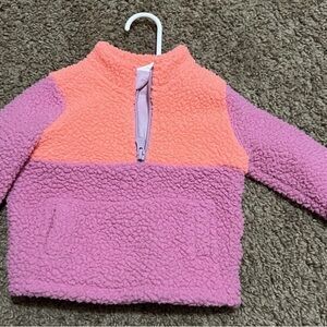 GAP Pink and Orange Kids Fleece Hoodie